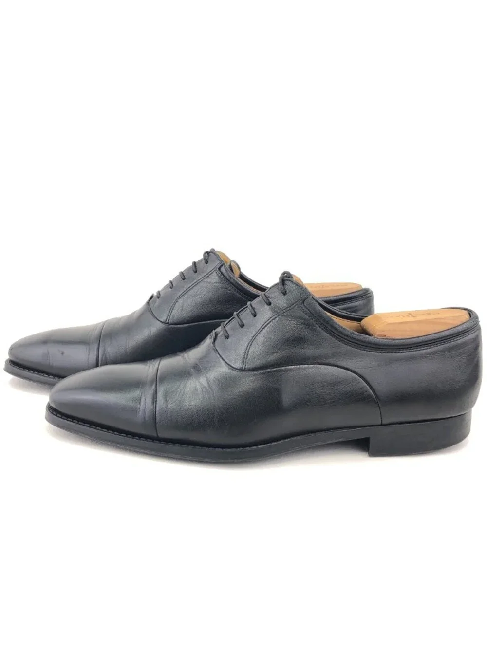 Magnanni Federico Black Leather Dress Oxford Shoes 9.5 D